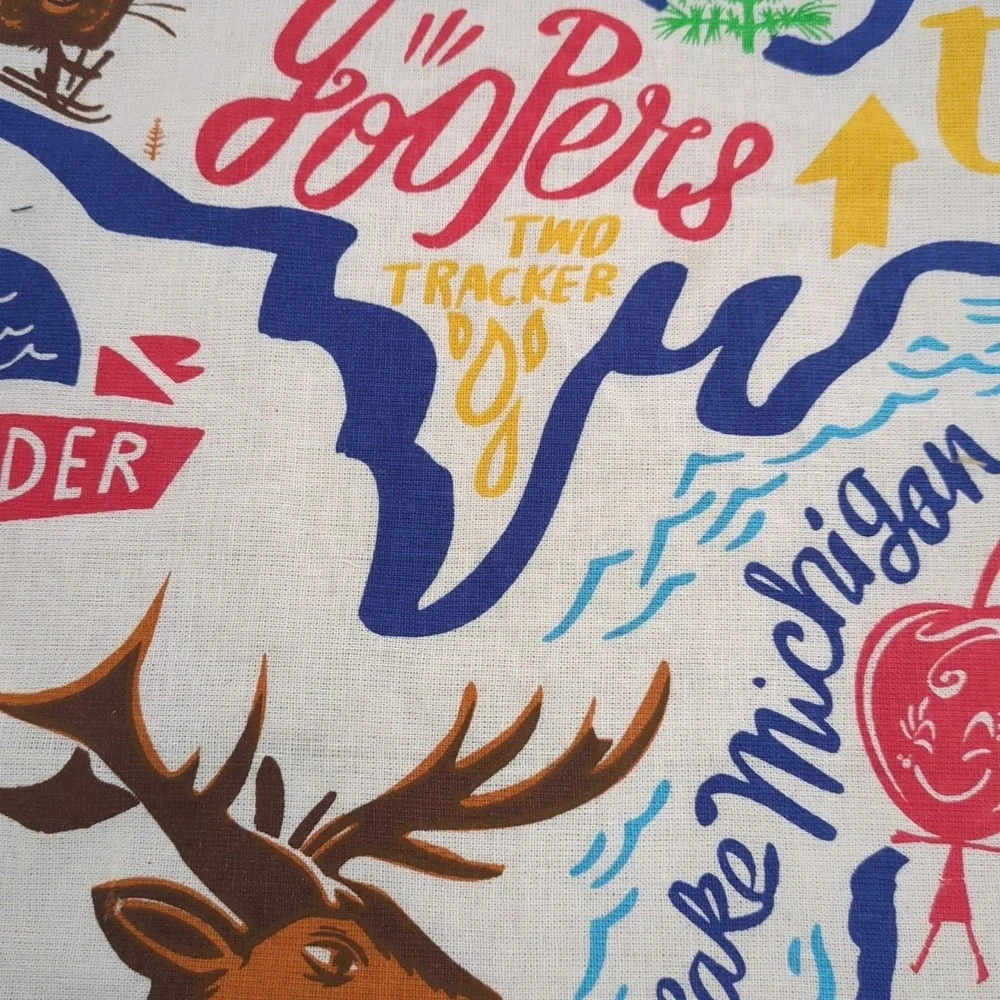 Primitives By Kathy LOL Michigan MI 28 X 28 Tea Towel Kitchen Wall Hanging‎